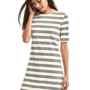 Gap Scoop Back Striped Shift Dress Sz. Small